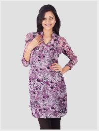 Printed Chiffon Kurti