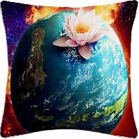 Lotus Earth Cushion Cover