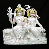 Marble Shiv Parivar Statues