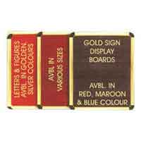 Wall Mounted Gold Sign Board