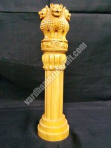 Wooden Ashoka Pillar