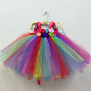 Rainbow Party Tutu Dress for Girls