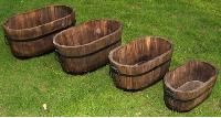 wooden planters