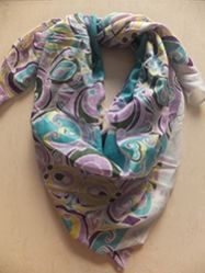 Cotton Printed Square Scarf