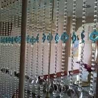 Glass beaded curtains