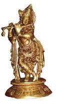 Brass Krishna Statue