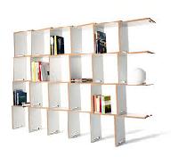 modular wooden shelves