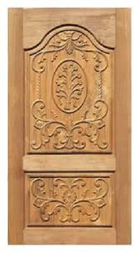 wooden carved entrance door