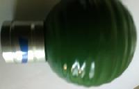 Curved Green Ceramic Curtain Rod Balls