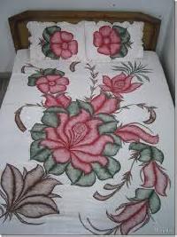 Hand painted bed sheet