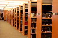 wooden library racks