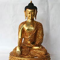 Copper Buddha Statue