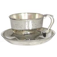 Silver Plated Cup Saucer
