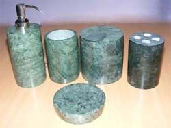 Green Marble Bath Set