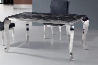 steel dining table