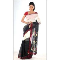 Applique Work Cotton Saree