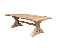 Wood table base