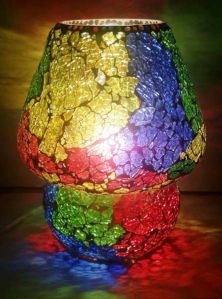 Priyal Artz Glass Table Lamp