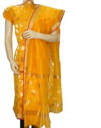 chanderi silk suit