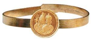 A3069-03 Shiva Shakti Adjustable Copper Bangle