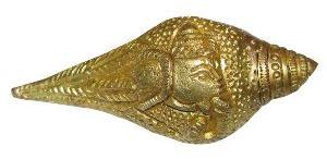 A4386 Brass Ganesh Shankh