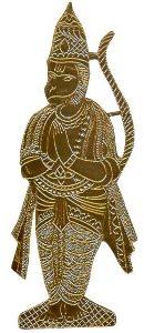 Hanuman Gold Plastic Sheet Anjaneya - A4492