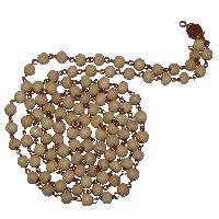 Natural Wood With Panchamukhi Rudraksha Rosary Mala - A4456-01