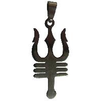 Trishulam Shiva Namam Metal Pendant- A4419