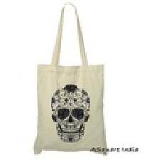 Black Skull Tote Bags