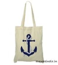 Blue Rope Anchor Tote Bags