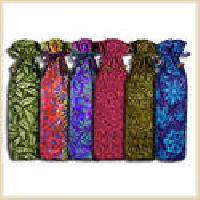 Juteberry Designer Cotton Wine Bags