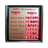 Metal Rate Display Board