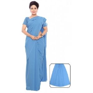 women Nursing poly silk plain saree