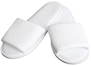 WHITE BATH SLIPPER