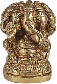Panchdhatu Panchmukhi Ganesh Statue
