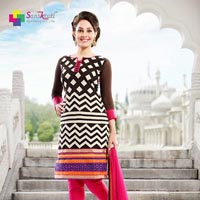 Angel Cotton Chanderi Dress Material