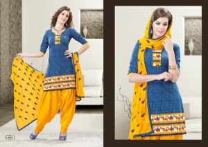 DesireHQ Cotton Semi Stitched Suits