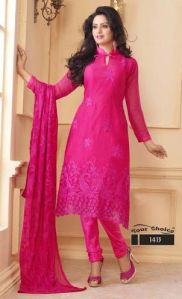 Dinnar Karachi Semi Stitched Suits