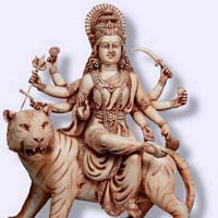 Clay Durga Mata Statue