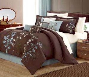 embroided bed linen