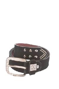 Trendy Black Leather Belt