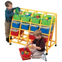 12  Non Tip Mobile Storage Bin