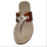 ladies leather slipper