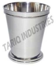 BRASS JULEP CUP 06 OZ SMOOTH NICKEL PLATED