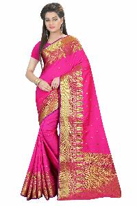 ATTRACTIVE PINK PURE SILK SAREE