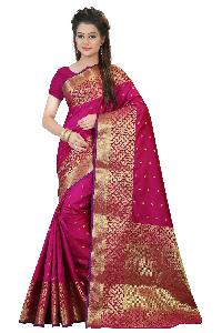 glamorous cotton silk saree