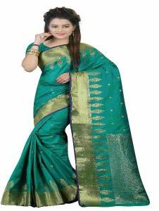 graceful pure cotton silk saree