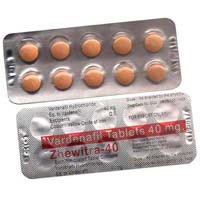 Zhewitra 40 Mg  Vardenafil Tablet