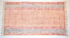 Cotton Block Printed Floor Rug