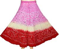 cotton bandhani skirts
